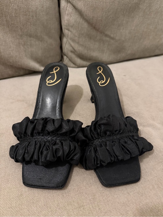 Sam Edelman Shoes - Black Ruffled Sam Edelman Heels